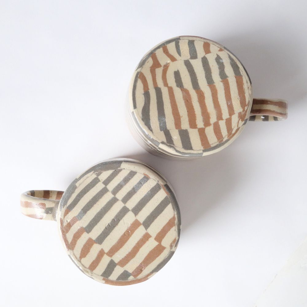 Nerikomi Jute Weave Pattern Mug