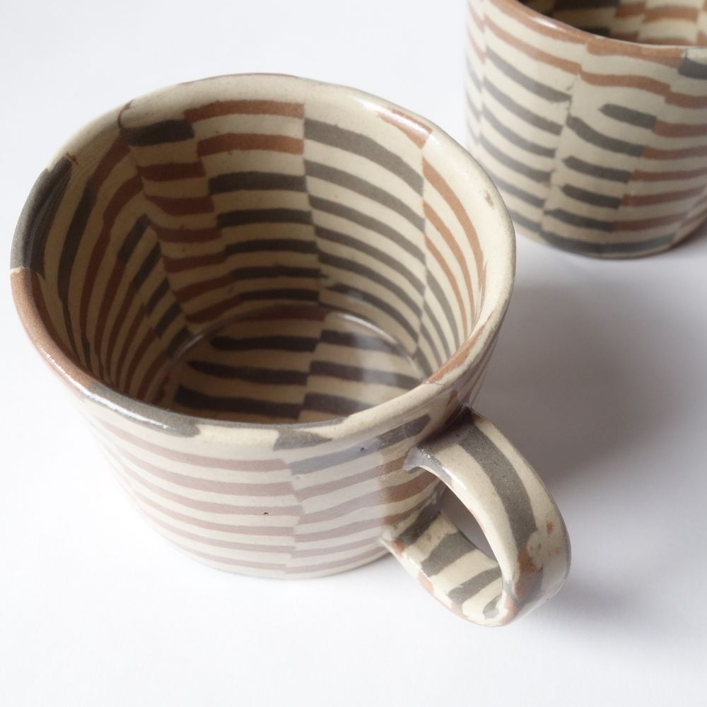 Nerikomi Jute Weave Pattern Mug