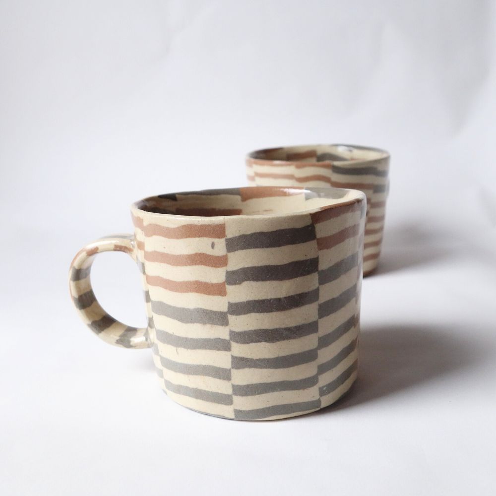 Nerikomi Jute Weave Pattern Mug
