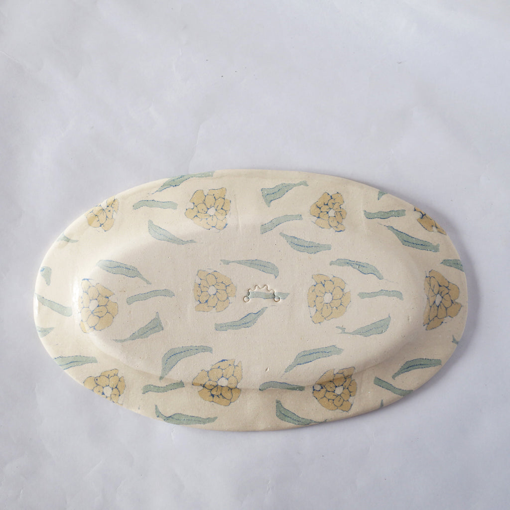 Nerikomi Flower Pattern Plate