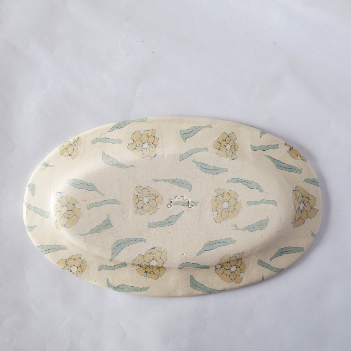Nerikomi Flower Pattern Plate