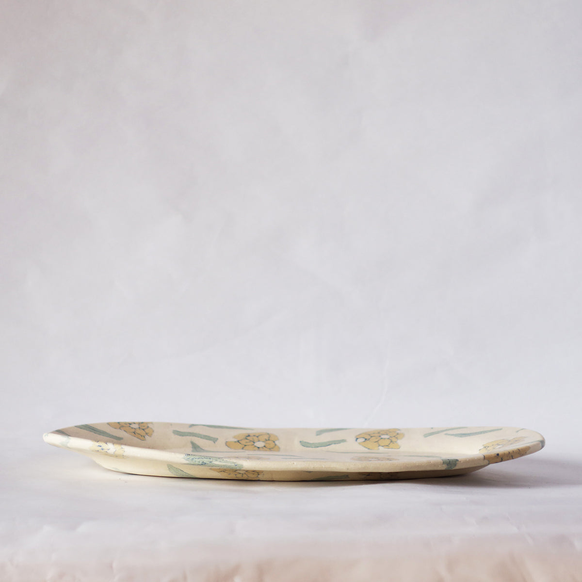 Nerikomi Flower Pattern Plate
