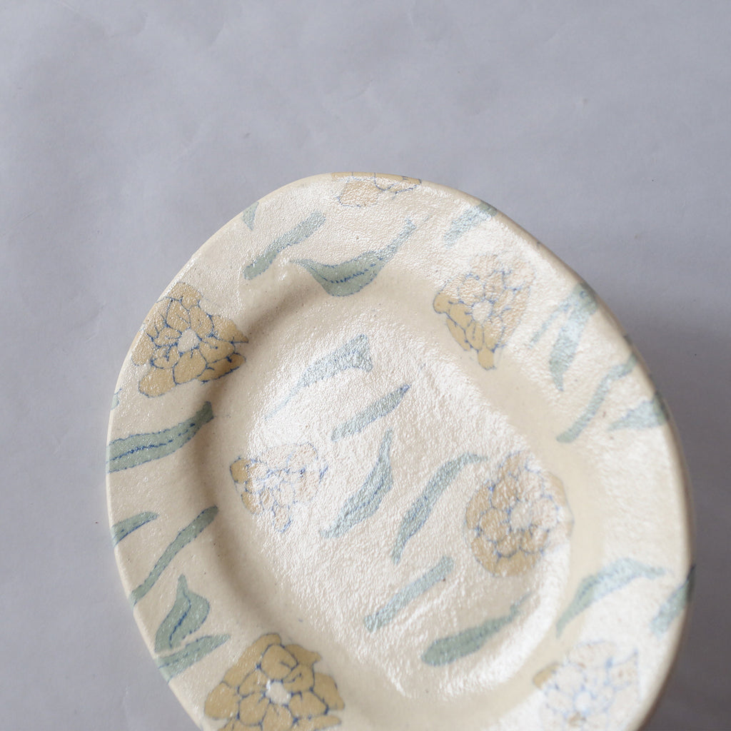 Nerikomi Flower Pattern Plate