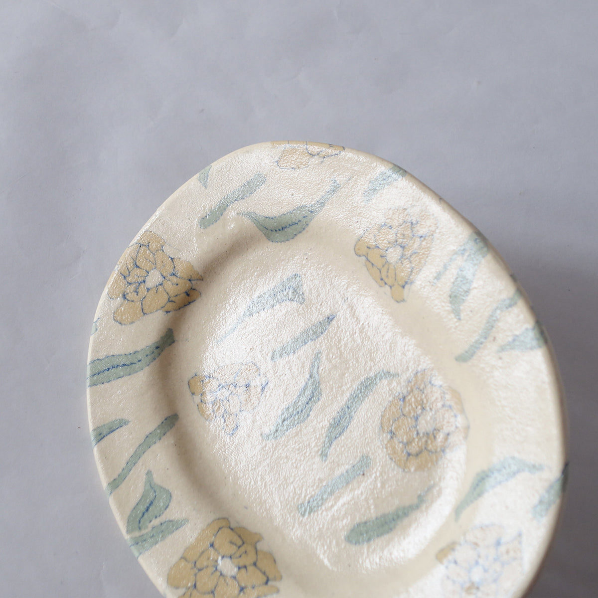 Nerikomi Flower Pattern Plate