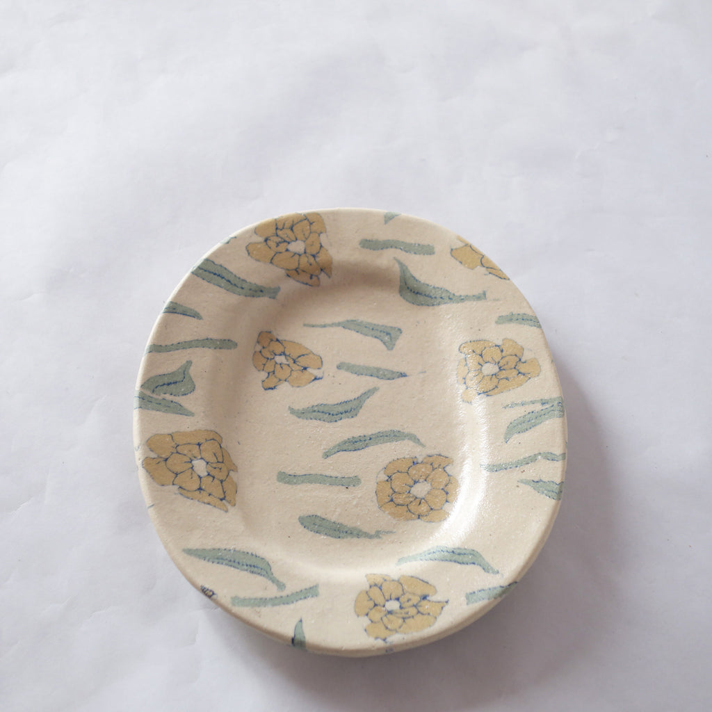 Nerikomi Flower Pattern Plate