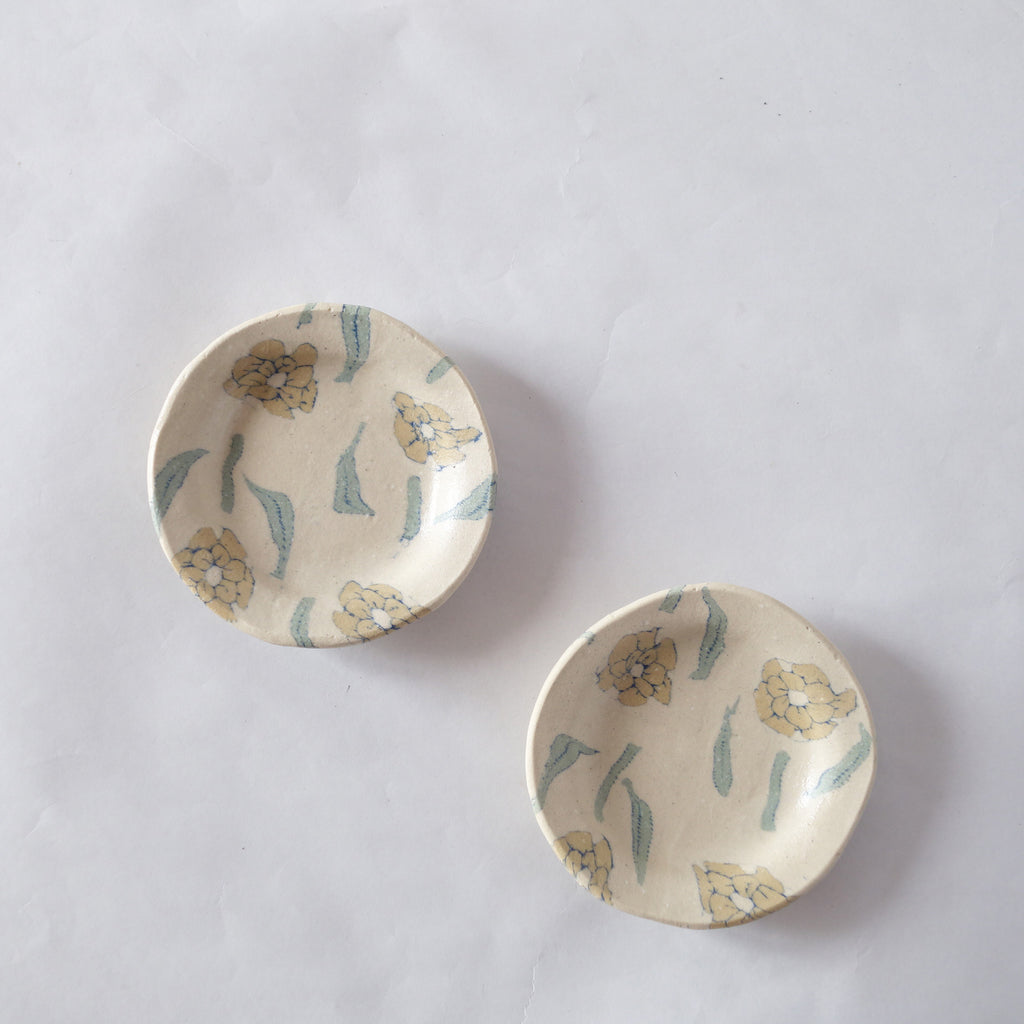 Nerikomi Flower Pattern Plate