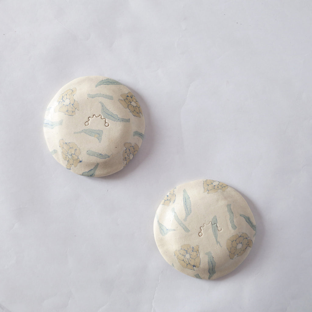 Nerikomi Flower Pattern Plate