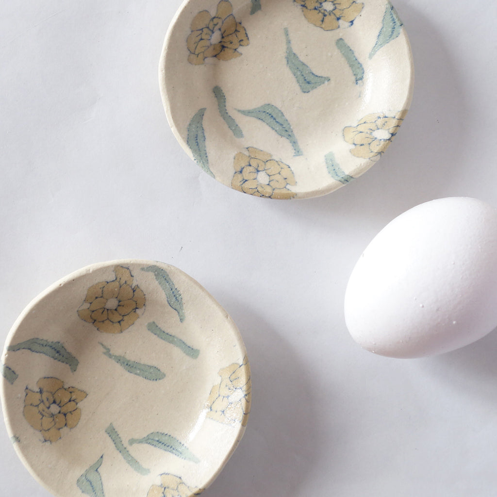 Nerikomi Flower Pattern Plate