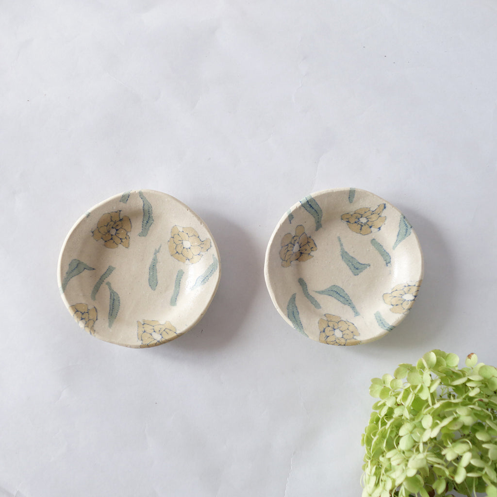 Nerikomi Flower Pattern Plate