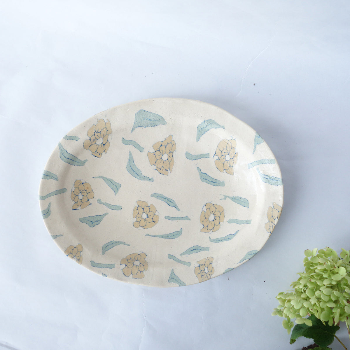 Nerikomi Flower Pattern Plate