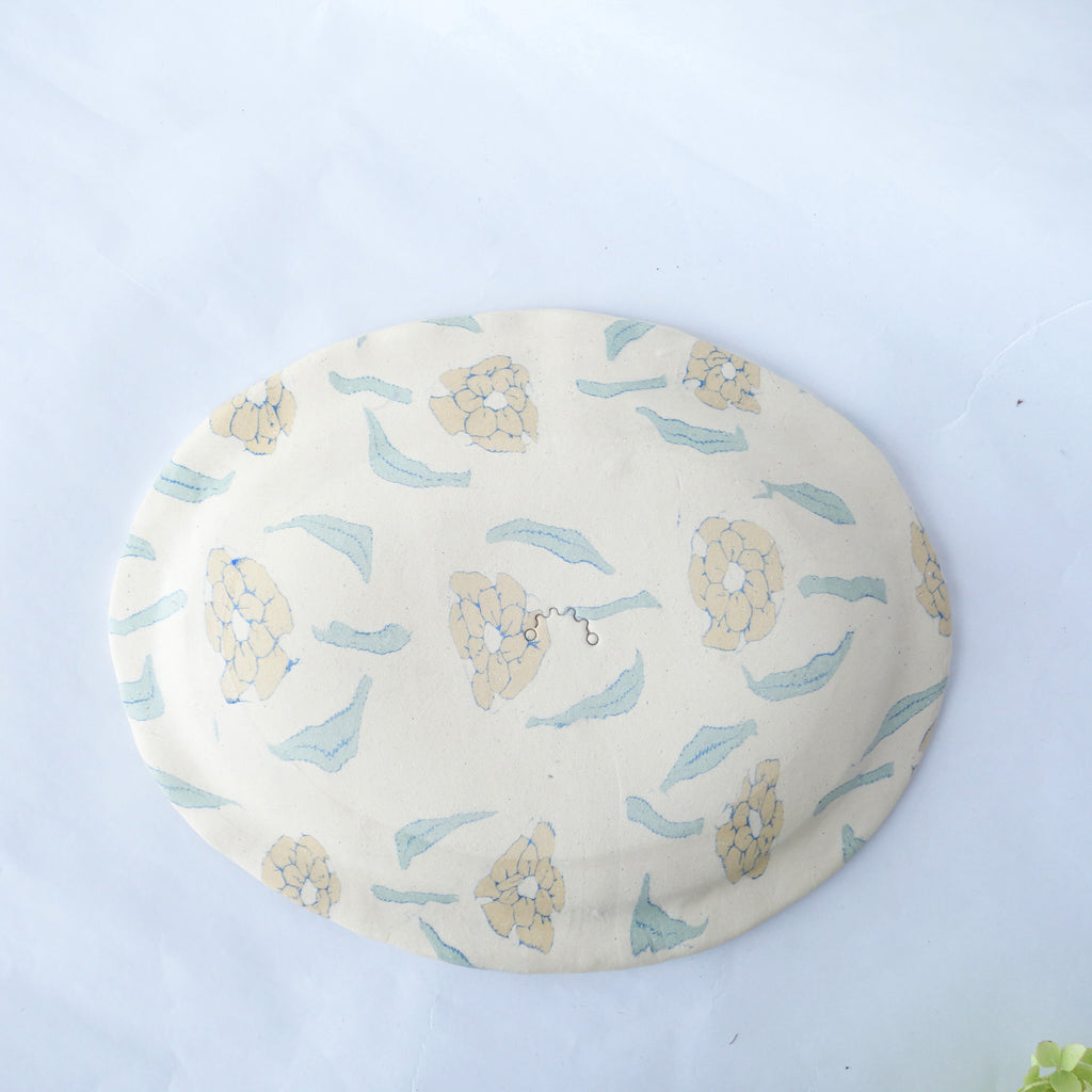 Nerikomi Flower Pattern Plate