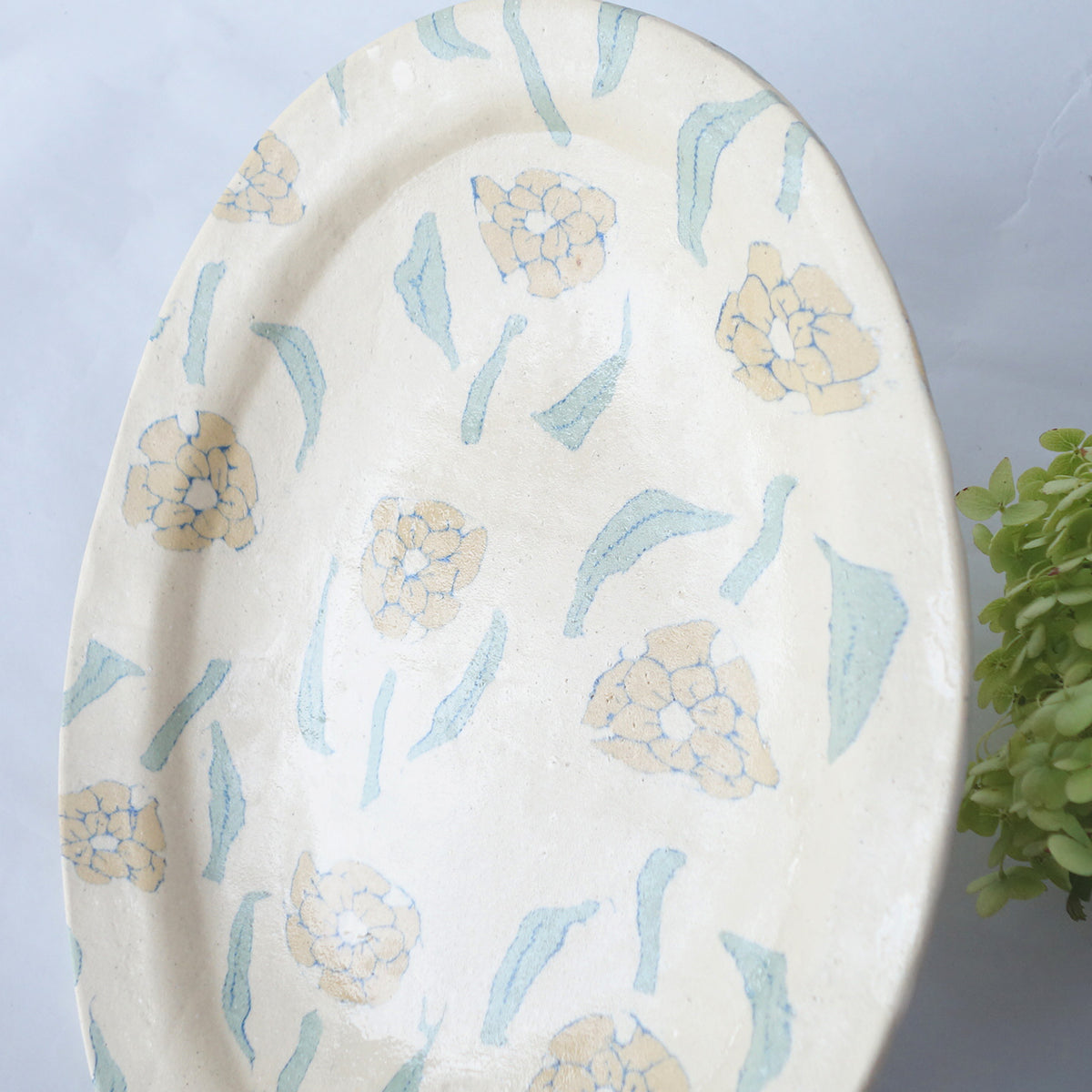 Nerikomi Flower Pattern Plate