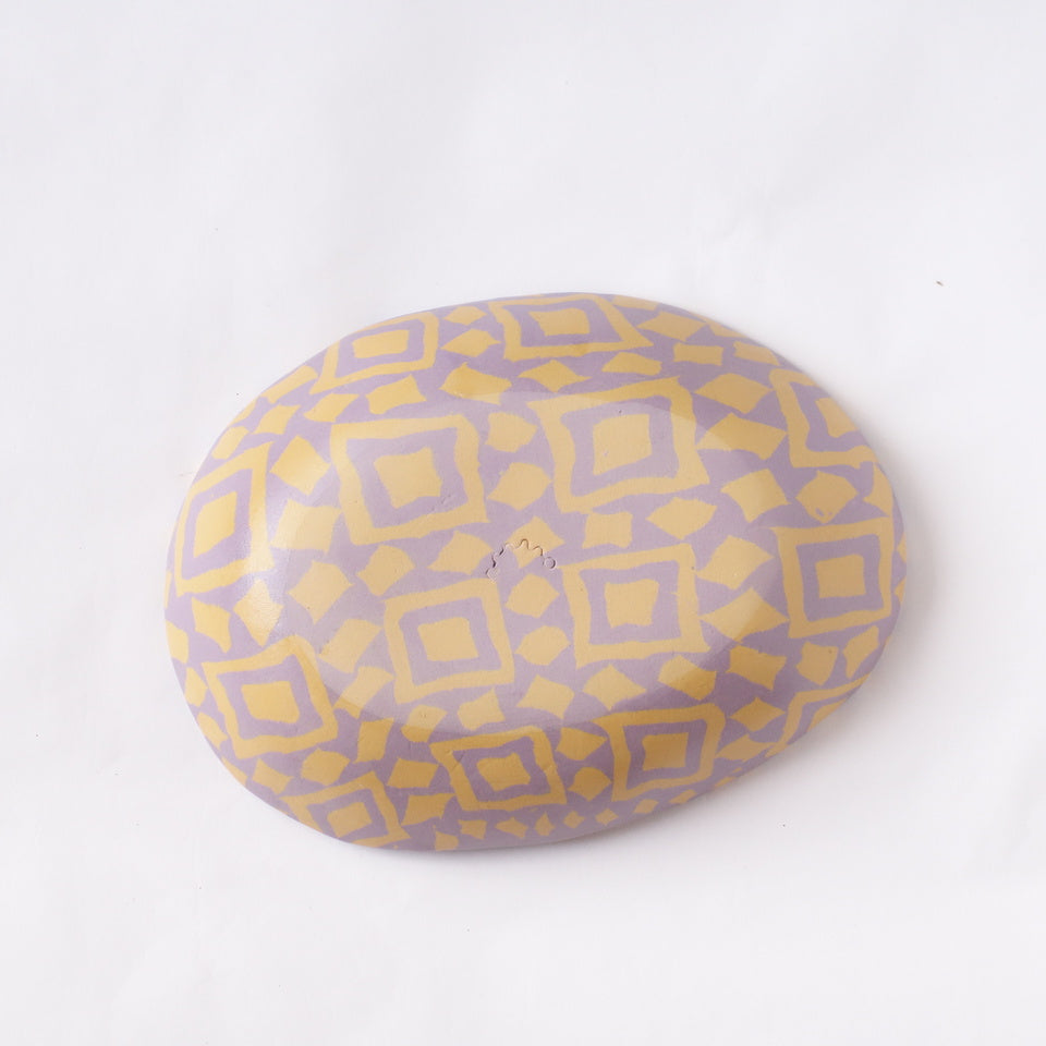 Nerikomi Zise Juse Pattern Oval Bowl