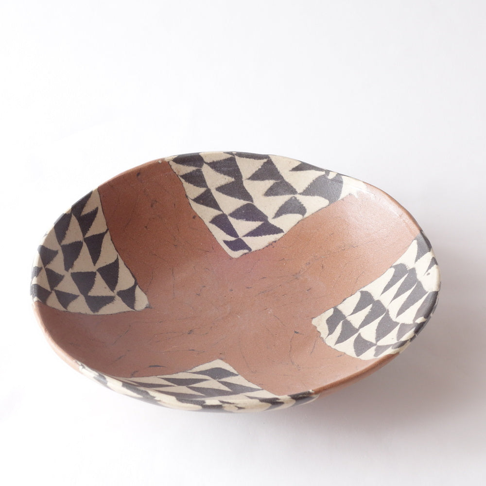 Nerikomi African Basket Pattern Round Bowl
