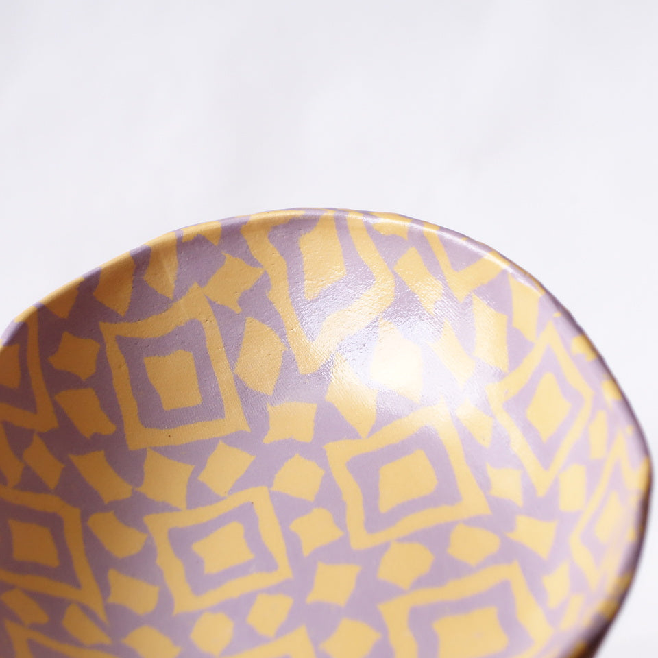 Nerikomi Zise Juse Pattern Oval Bowl