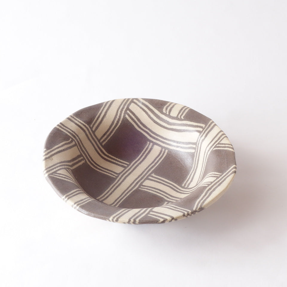 Nerikomi Drift Weave Pattern Bowl