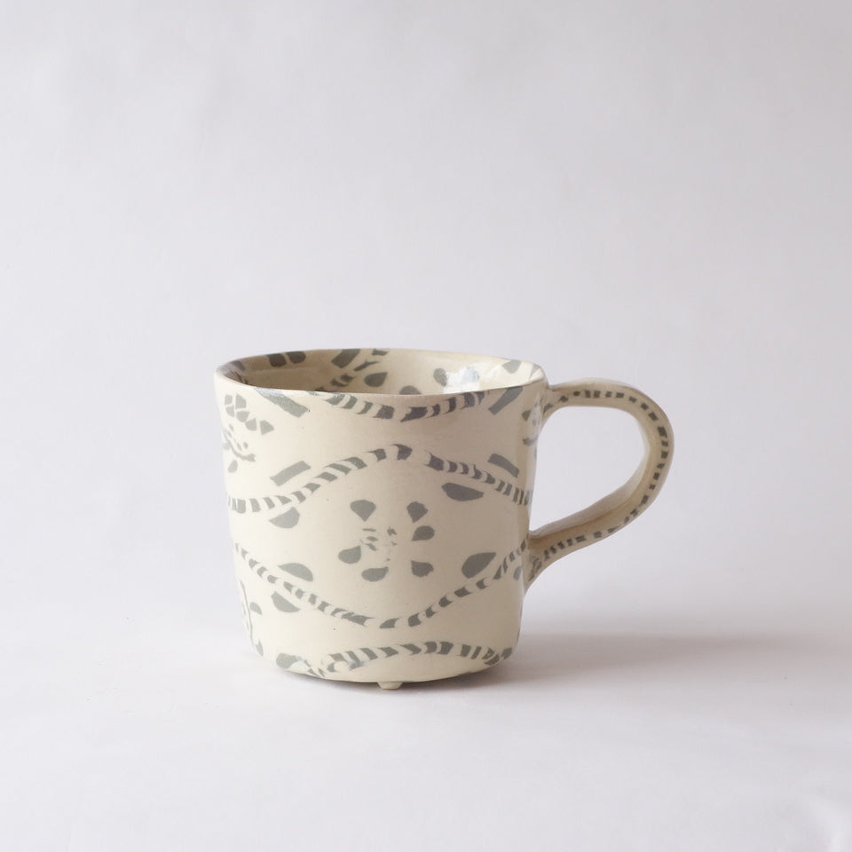 Nerikomi Hua Hua Vintage Fabric Pattern Mug