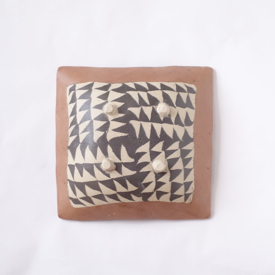 Nerikomi African Basket Pattern Square Bowl