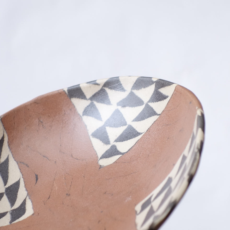 Nerikomi African Basket Pattern Round Bowl