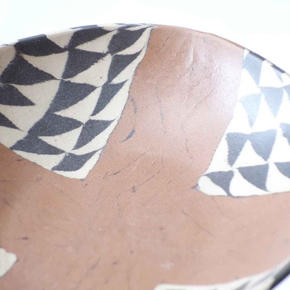 Nerikomi African Basket Pattern Round Bowl