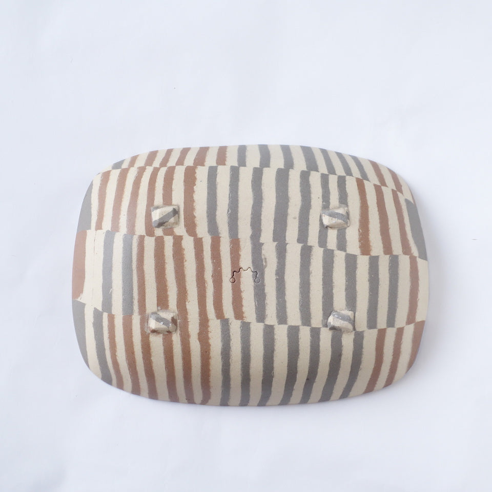 Nerikomi Jute Weave Pattern Rectangle Bowl