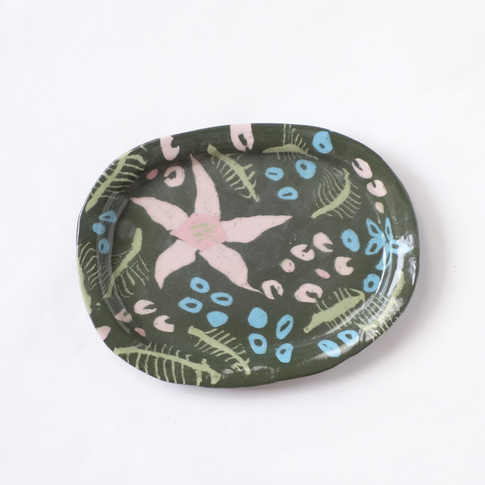 Nerikomi Jungle Bloom Pattern Plate