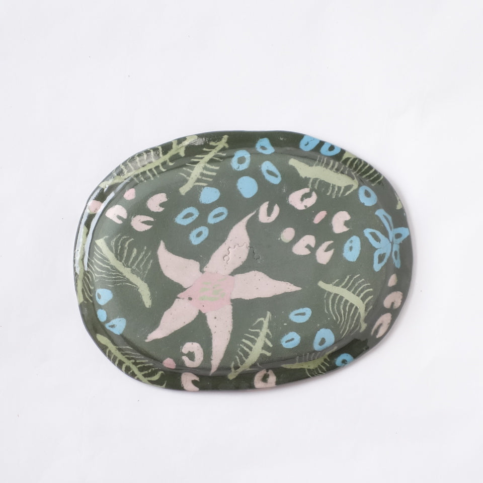 Nerikomi Jungle Bloom Pattern Plate