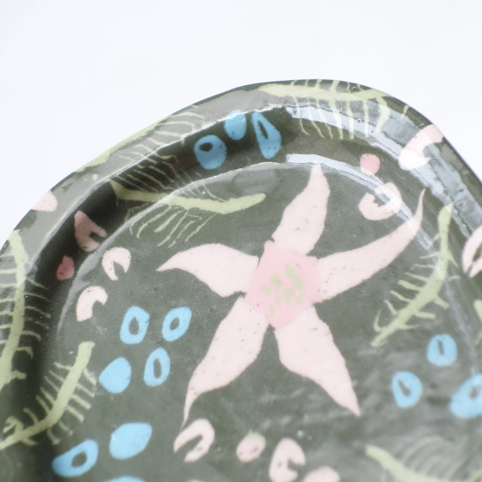 Nerikomi Jungle Bloom Pattern Plate