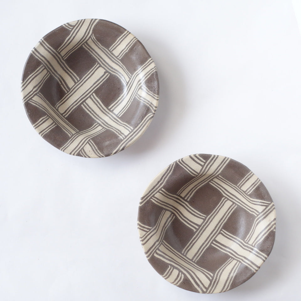 Nerikomi Drift Weave Pattern Bowl