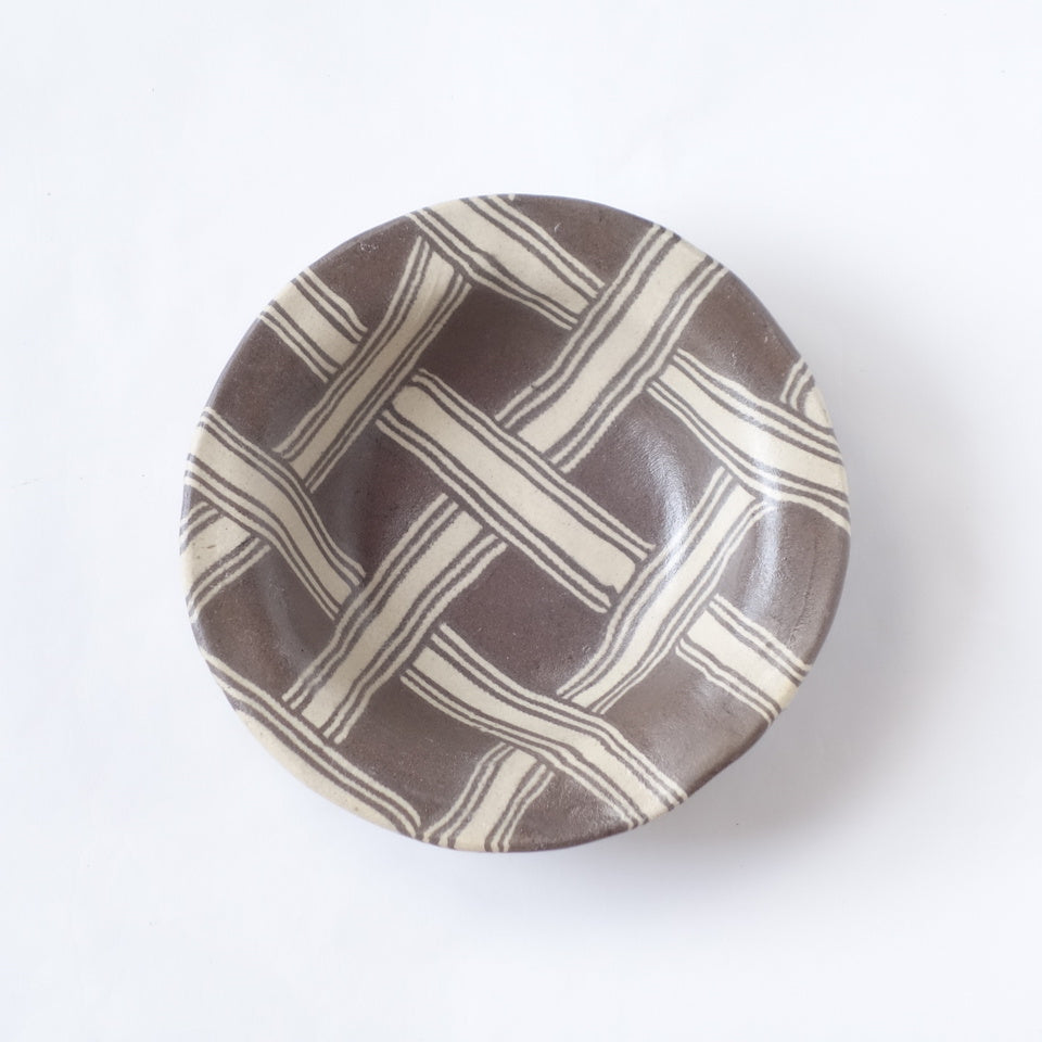 Nerikomi Drift Weave Pattern Bowl