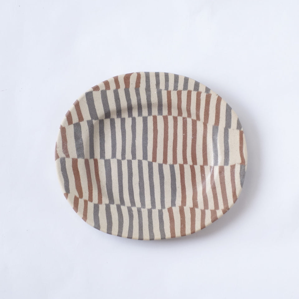 Nerikomi Jute Weave Pattern Small Plate