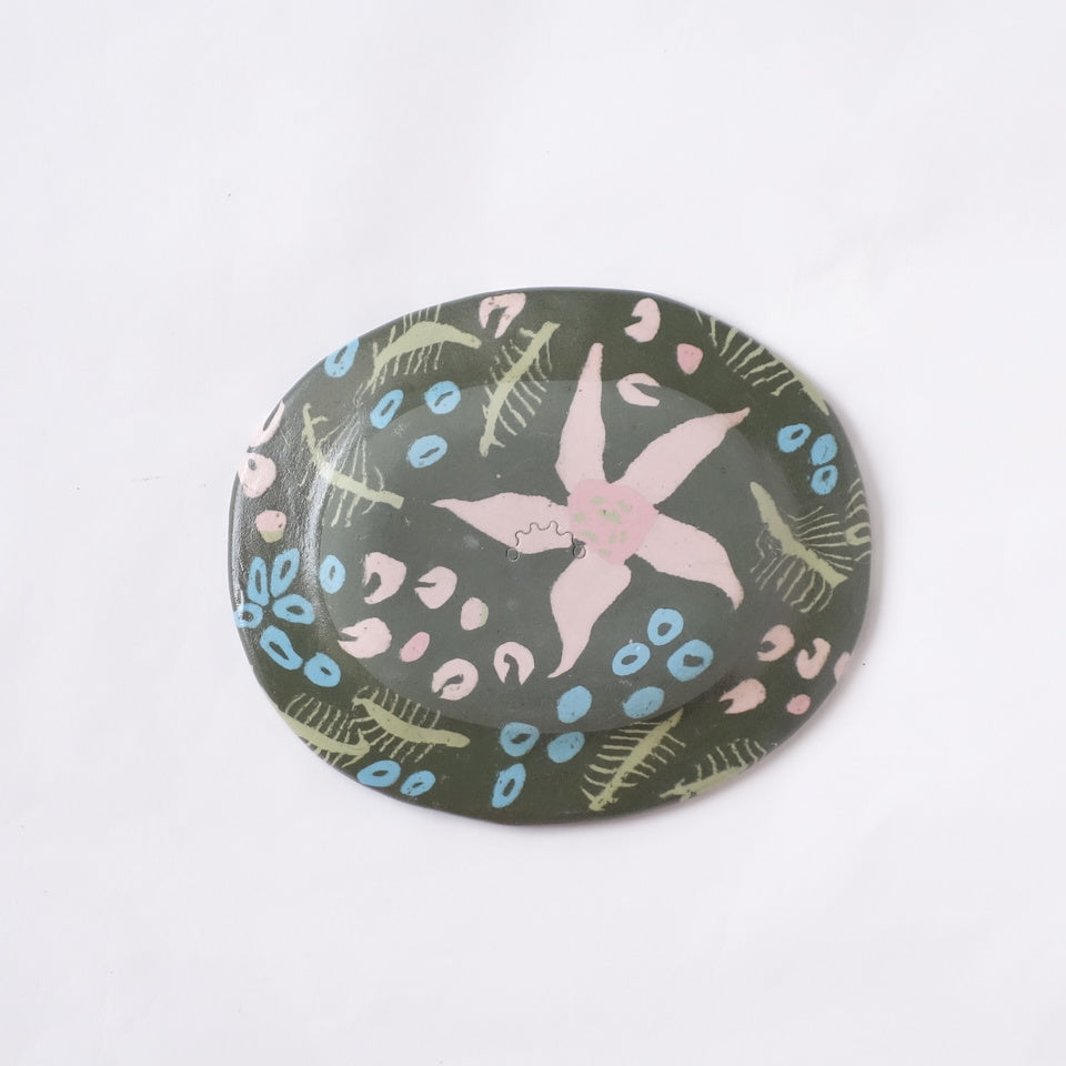 Nerikomi Jungle Bloom Pattern Plate