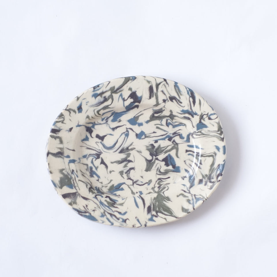 Nerikomi BG Swirl Pattern Plate