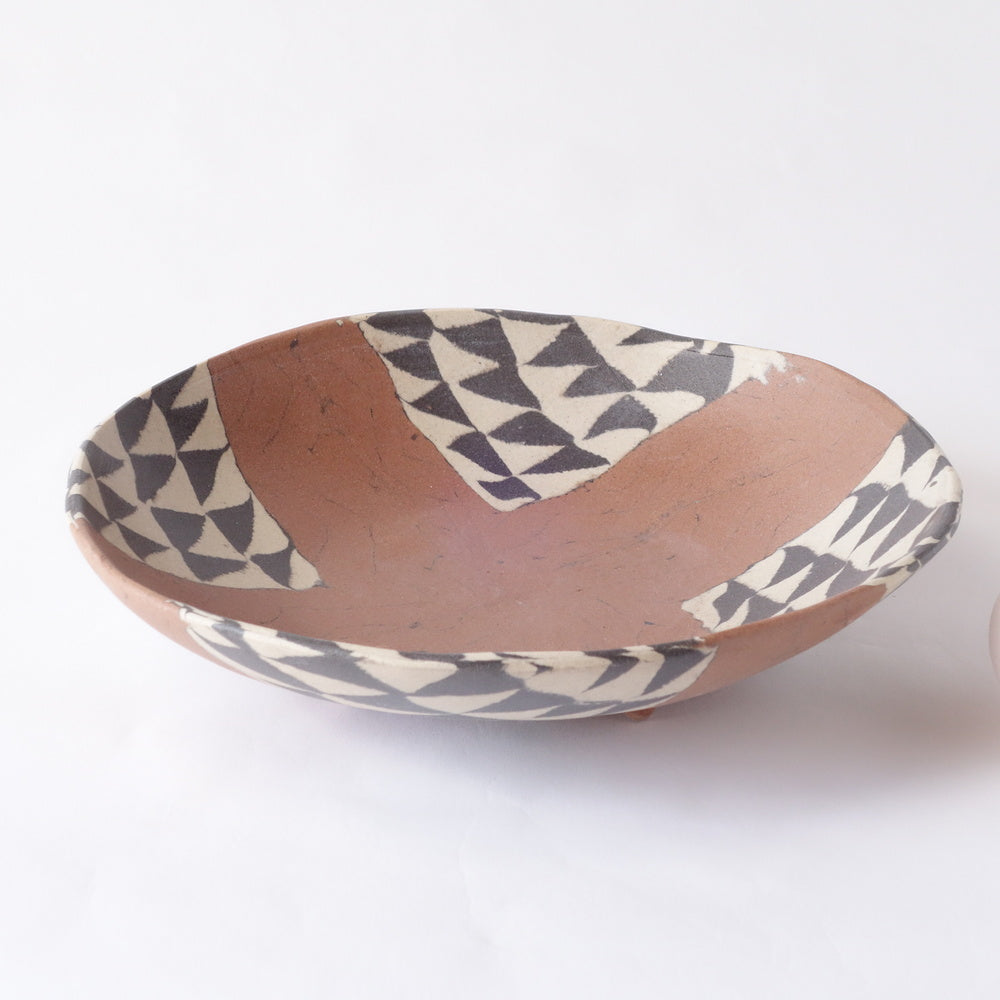 Nerikomi African Basket Pattern Round Bowl