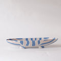 Nerikomi Blue Stripe Bamlieke Pattern Boat B