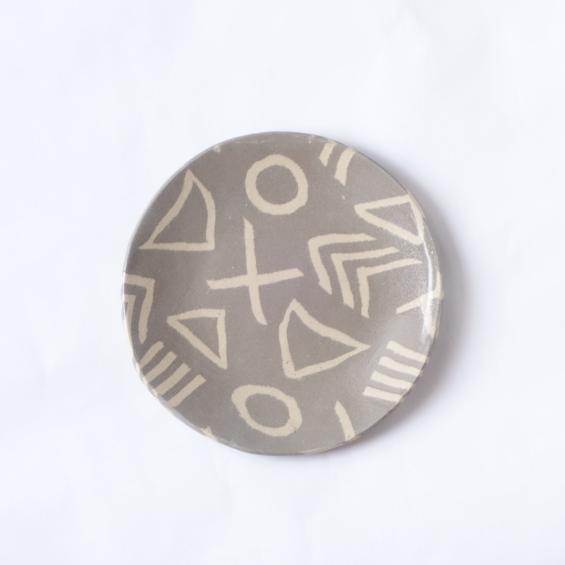 Nerikomi Mud C Pattern Plate