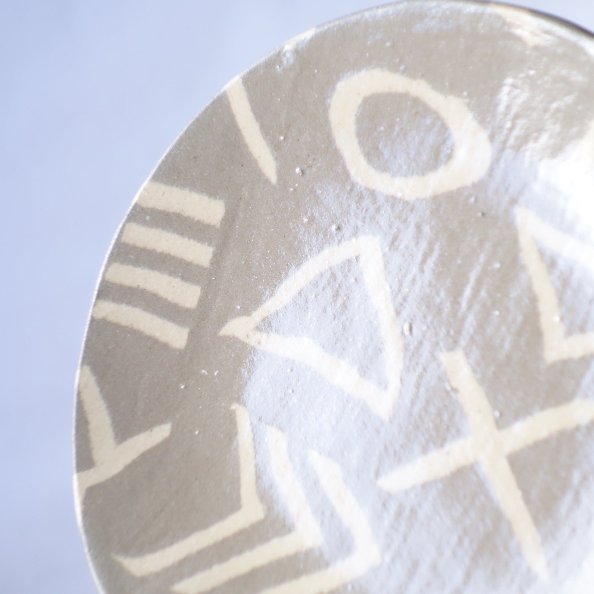 Nerikomi Mud C Pattern Plate