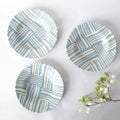Nerikomi Blue Pattern Small Bowl Wide Rim