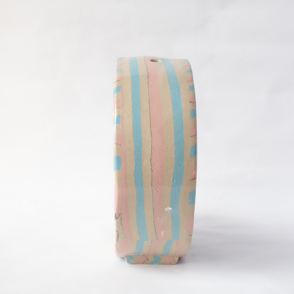 Nerikomi Pink and Blue Stripes Mosquito Coil Holder