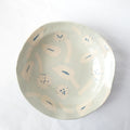 Nerikomi Spring Blue Seed Garden Round Bowl