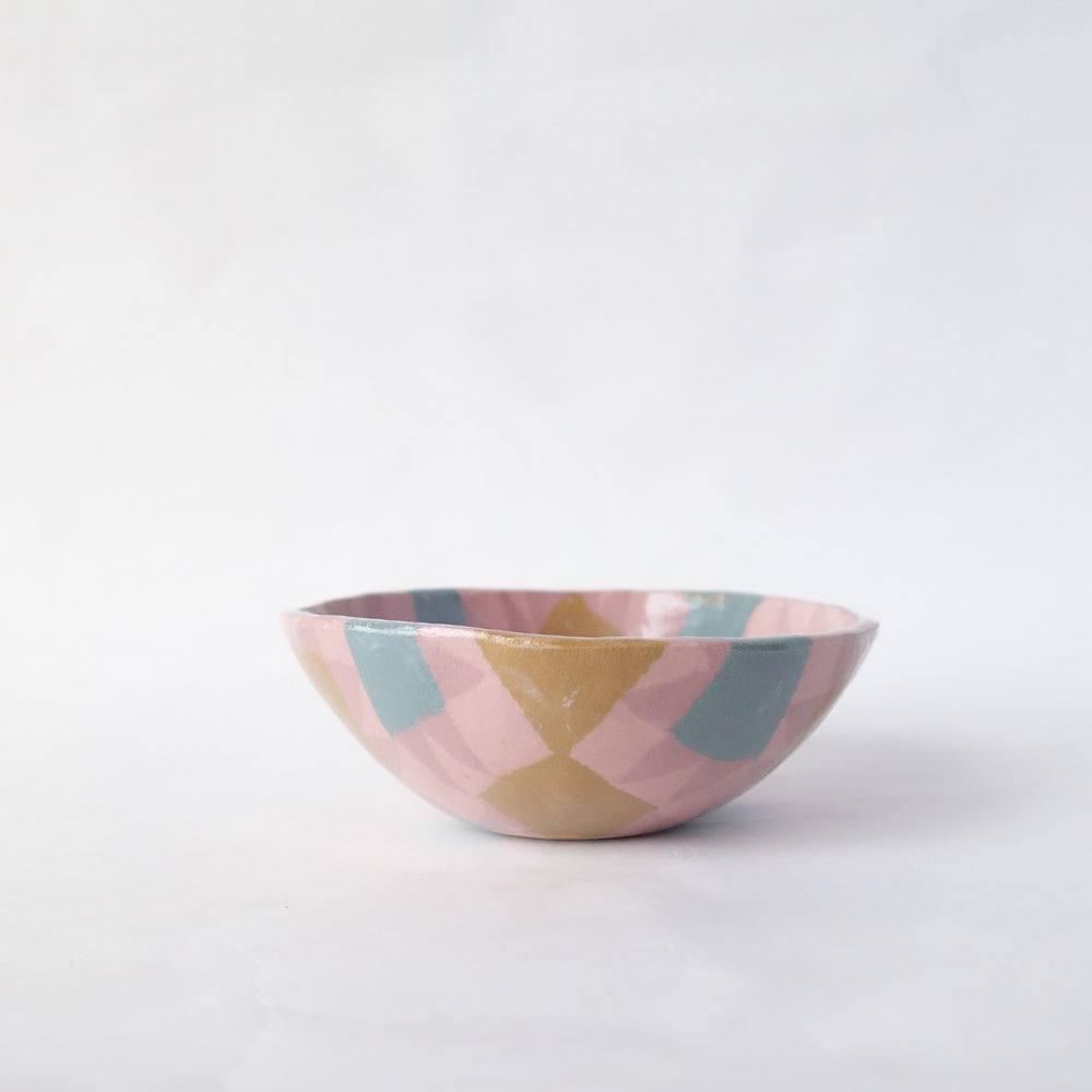 Nerikomi American Quilt Pattern Small Bowl