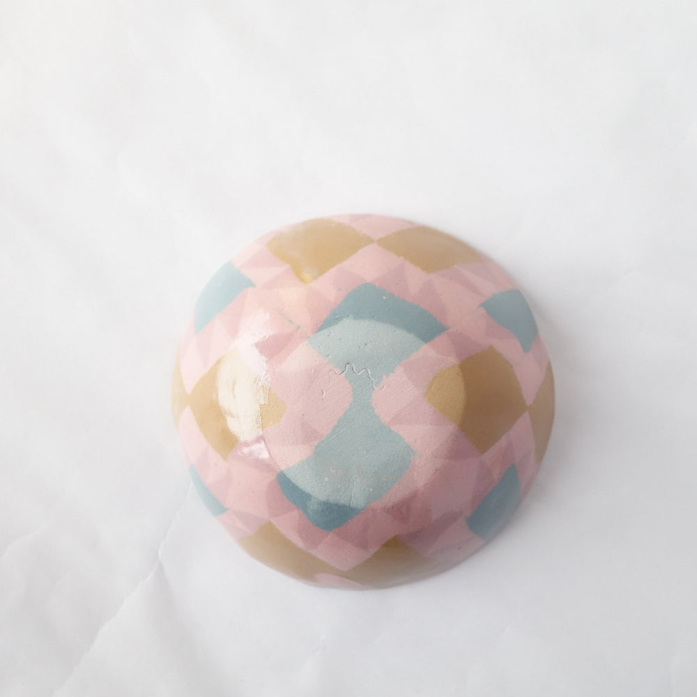 Nerikomi American Quilt Pattern Small Bowl