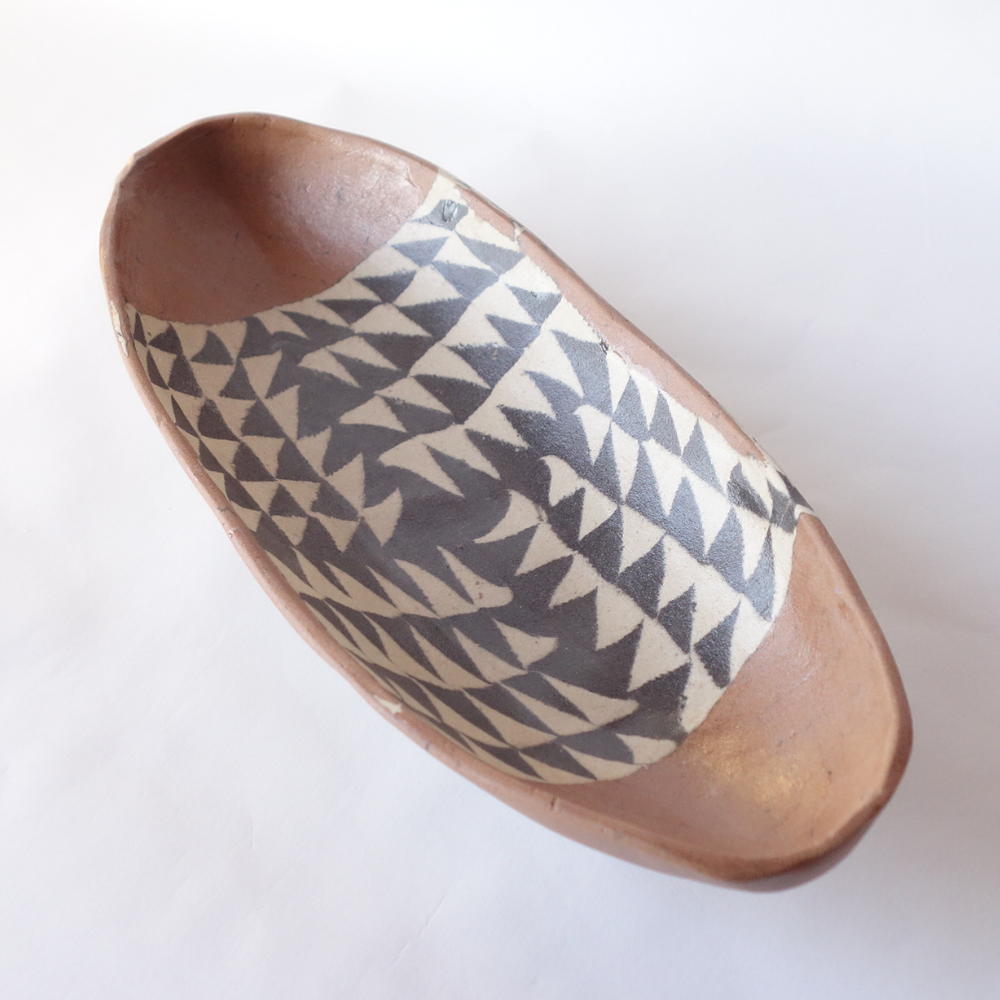 Nerikomi African Basket Pattern Boat