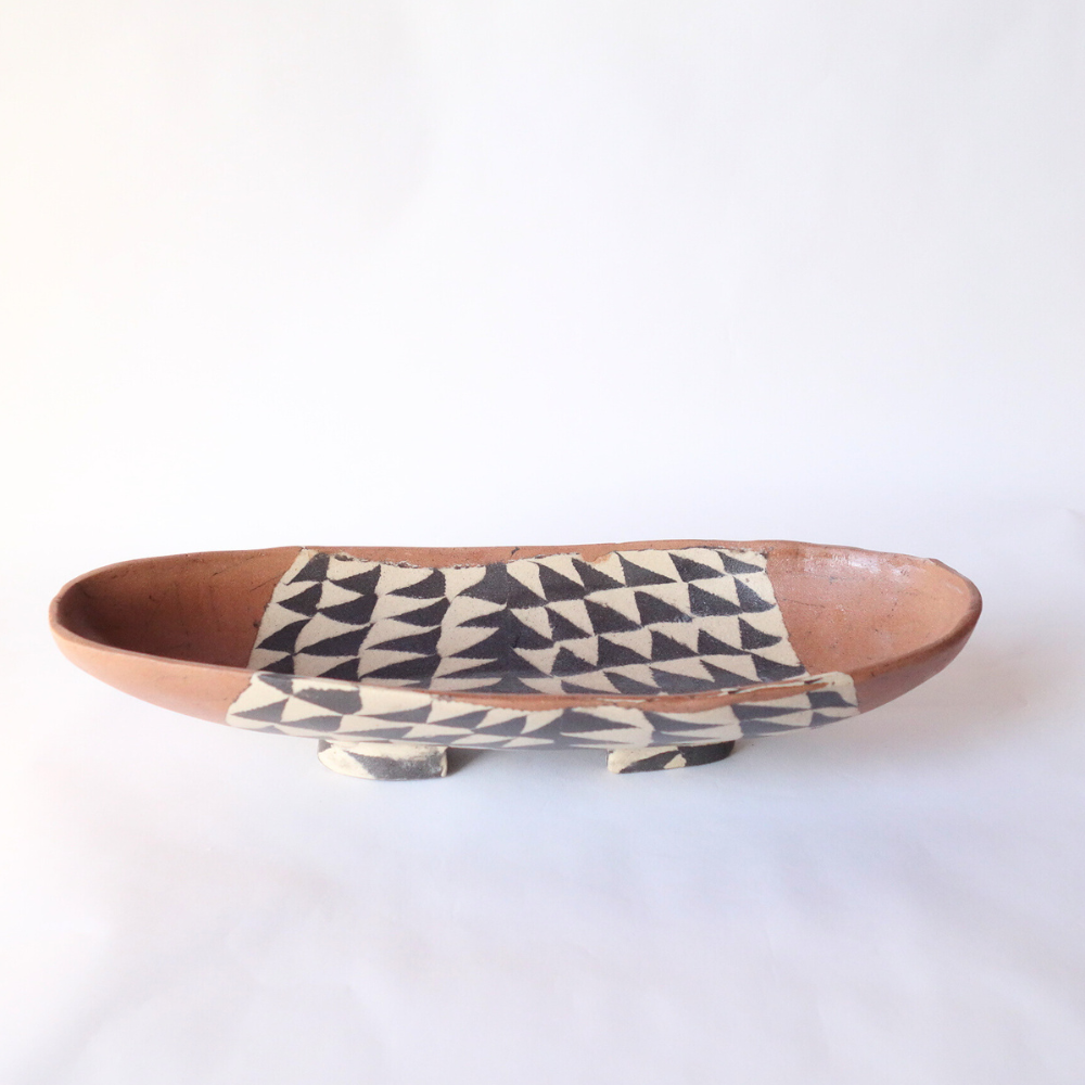 Nerikomi African Basket Pattern Boat