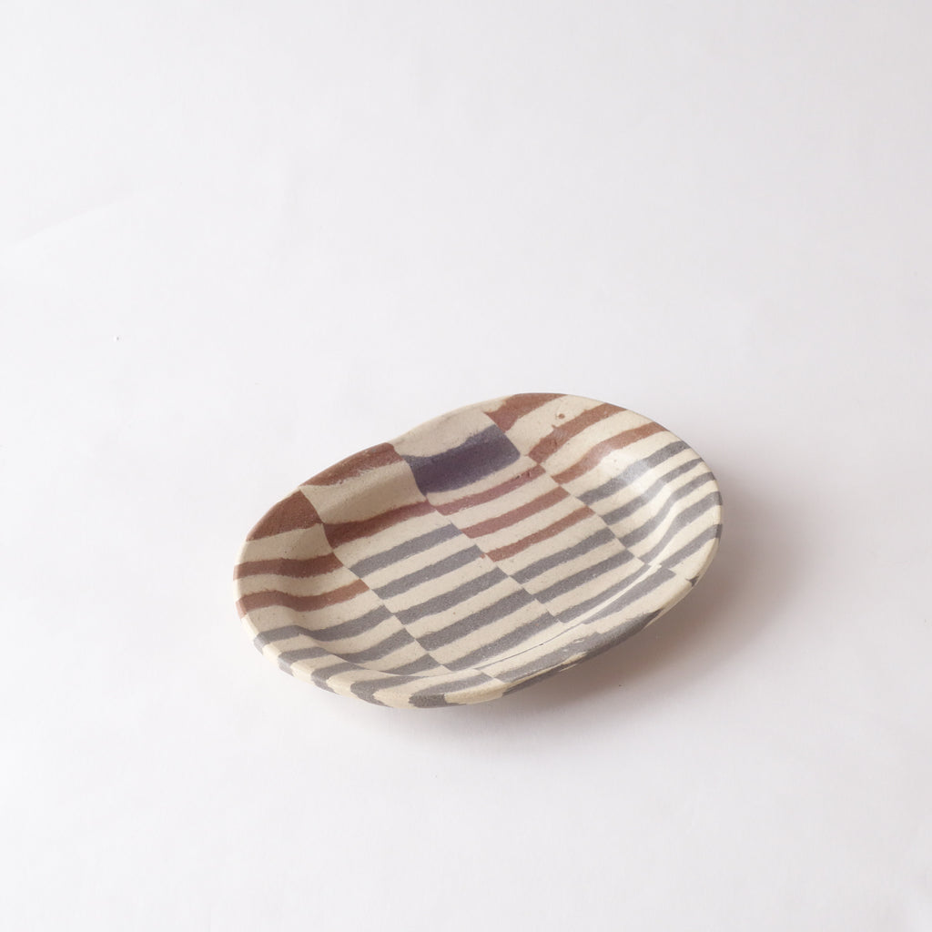 Nerikomi Jute Weave Pattern Small Plate