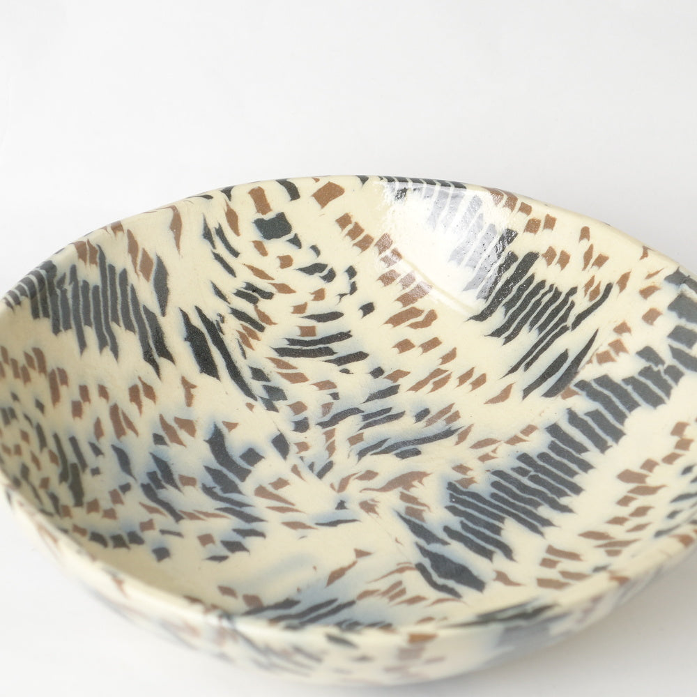 Nerikomi Vintage Dash Pattern Bowl B